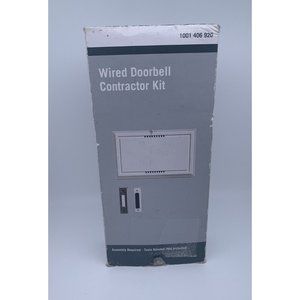 Wired Doorbell Contractor Kit w/ Brushes Nickel Push Buttons